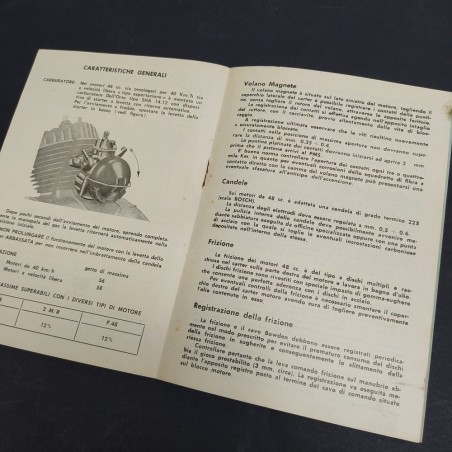 Libretto d'uso e istruzioni Motori Morini Franco modelli vari. Macchie officina