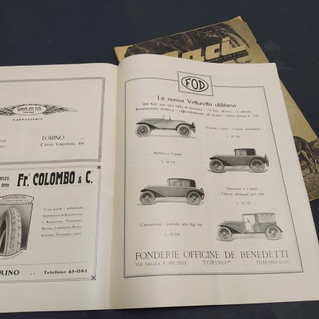 Lotto di 2 riviste Raci degli anni 1925 e 1938. Buone condizioni, ingrigimenti
