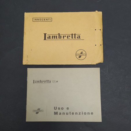 Libretto d'uso e manutenzione della Lambretta 125 E Innocenti. Buone condizioni