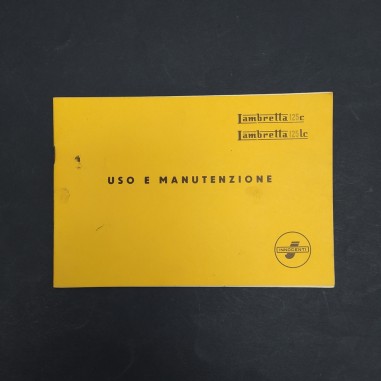 Libretto d'uso e manutenzione della Lambretta 125 c e lc Innocenti. Macchie