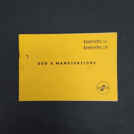 Libretto d'uso e manutenzione della Lambretta 125 c e lc Innocenti. Macchie