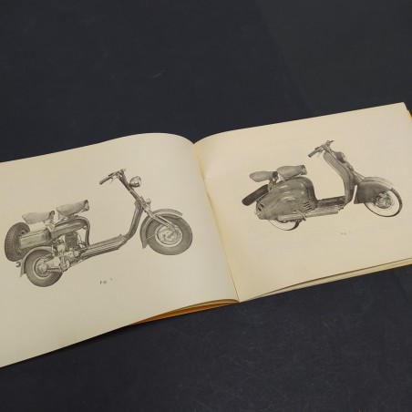 Libretto d'uso e manutenzione della Lambretta 125 c e lc Innocenti. Macchie