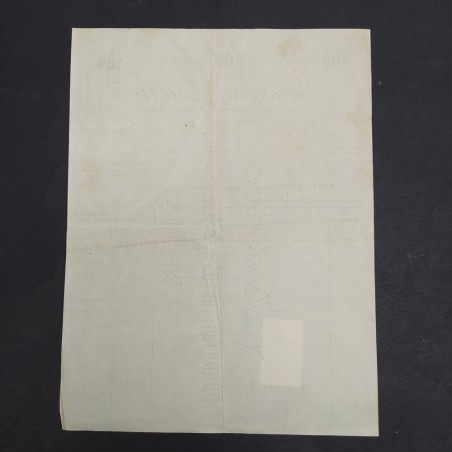 Fattura in carta intestata con autografo di Giuseppe Gilera datata 1934