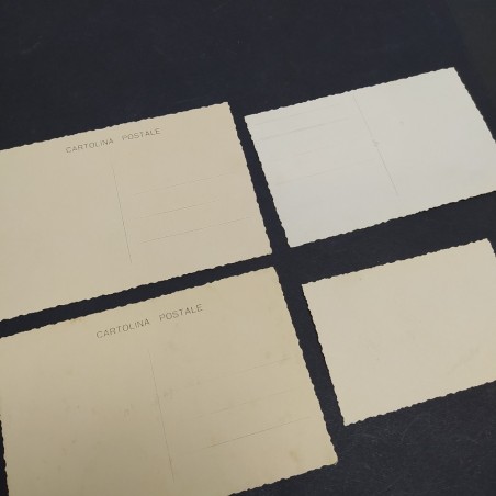 Lotto di 4 cartoline di calciatori non identificati. Buone condizioni