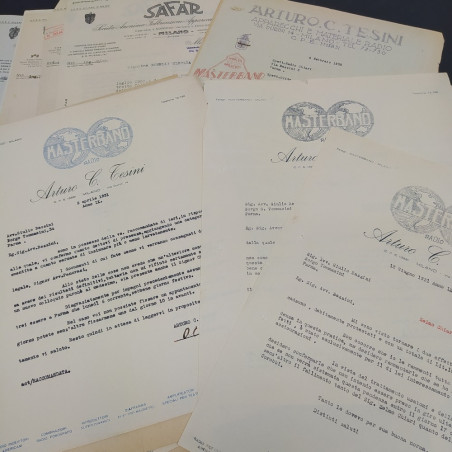 Blocco di lettere e circolari radio Masterband anni 1929/30/31. Buone condizioni
