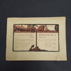 Opuscolo Ansaldo & C. Oltre la vittoria. Strappi e fioritura della carta