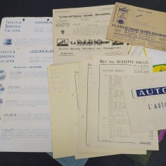Lotto di 31 cataloghi, listini di dischi, giradischi e apparecchi audio. Strappi 2