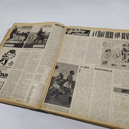 Riviste settimanali Lo sport  anni 1951/52 rilegate in volume. Riparazioni