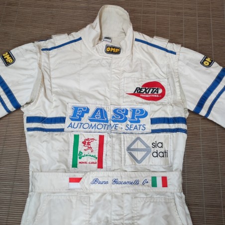 Tuta automobilistica originale OMP pilota Bruno Giacomelli