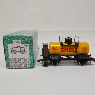 Carro cisterna ETS tutto in metallo benzia Shell rarissimo scala 0 box orig.