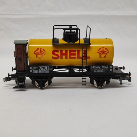 Carro cisterna ETS tutto in metallo benzia Shell rarissimo scala 0 box orig.