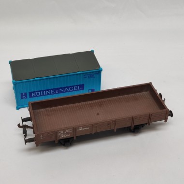 POLA carro pianale con container  scala 0  no box