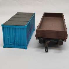 POLA carro pianale con container  scala 0  no box 2