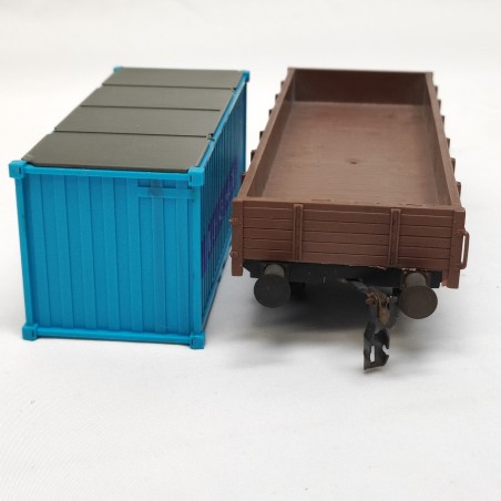 POLA carro pianale con container  scala 0  no box