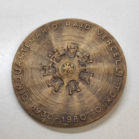 Medaglia in bronzo Francis Lombardi Pioniere dell'Aviazione 1930-1980