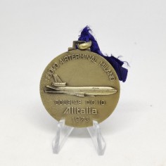 Medaglia aeronauica Caproni 9 e Alitalia 1973 terminal Milano 2