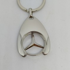 Portachiavi Mercedes in acciaio nuovo 2