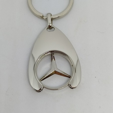Portachiavi Mercedes in acciaio nuovo