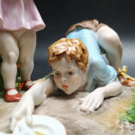 Ceramica Nuova Triade mod. 955 bambini e gattino