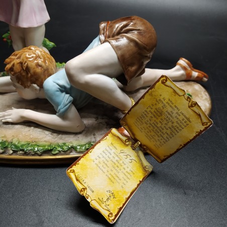 Ceramica Nuova Triade mod. 955 bambini e gattino