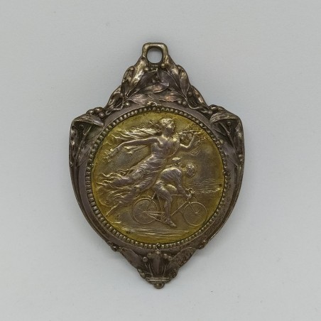 Medaglia argento Milano San Remo 1928 Binda con montatura decorativa esterna