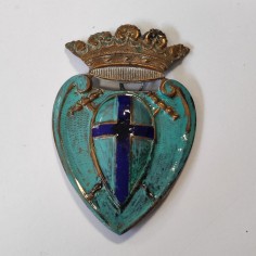 Fregio da berretto vigili del fuoco Modena fine 800