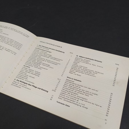 Libretto Betriebsanleitung Mercedes Benz 200D-220D in tedesco, 1969. Macchie