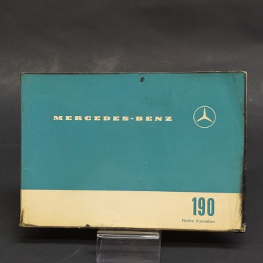 Libretto Notice d'entretien Mercedes Benz 190 in francese. Mediocre
