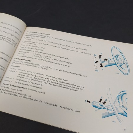 Libretto Betriebsanleitung Mercedes Benz 300 SEL in tedesco, 1968. Buono stato