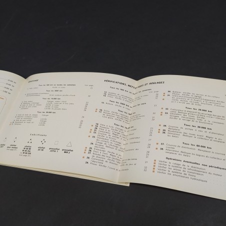 Libretto Notice d'entretien Fiat 124 Sport coupé in francese, 1973. Buono