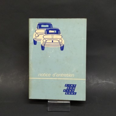 Libretto Notice d'entretien Fiat 500/500L in francese, 1972. Macchioline