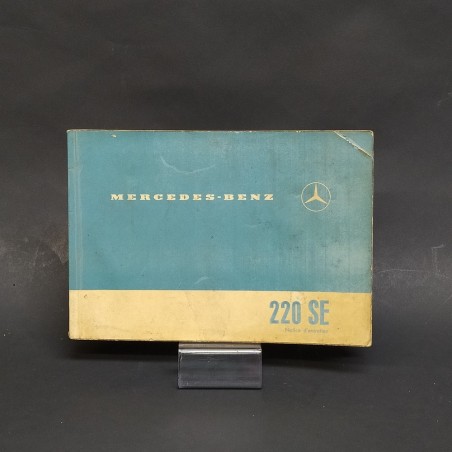 Libretto Notice d'entretien Mercedes Benz 220 SEb in francese, anni '60. Macchie