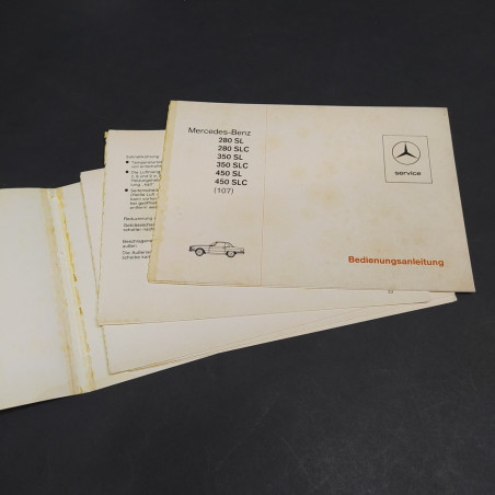 0000000000Libretto Betriebsanleitung Mercedes Benz 280SL-SLC/350SL-SLC/450SL-SLC