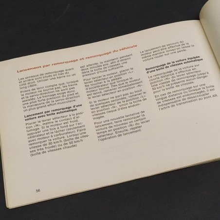Libretto Notice d'entretien Mercedes Benz 280S/280SE/350SE in francese, 1972