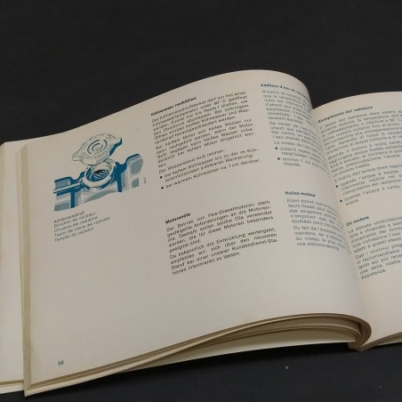 Libretto auto Mercedes Benz 200 D-220 D multilingue, 1971. Ingrigimento