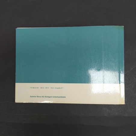 Libretto auto Mercedes Benz 200 D-220 D multilingue, 1971. Ingrigimento
