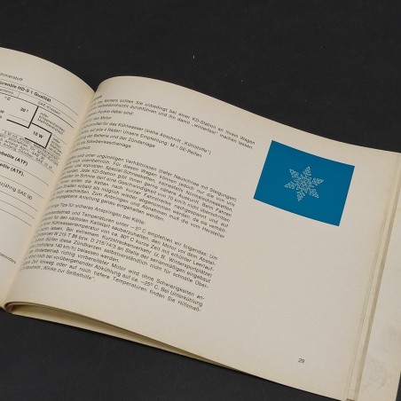 Libretto Betriebsanleitung auto Mercedes Benz 280 SE in tedesco, 1967. Macchie