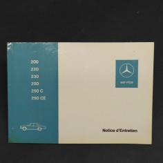 Libretto Notice d'entretien Mercedes Benz 200, 220, 230, 250-C-CE in francese