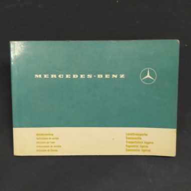 Libretto Trasportatore leggero Mercedes Benz multilingue, 1973. Macchie, strappi