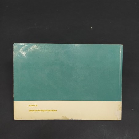 Libretto Trasportatore leggero Mercedes Benz multilingue, 1973. Macchie, strappi
