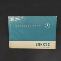 Libretto Notice d'entretien Mercedes Benz 220/220 S in francese, 1961