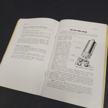 Libretto Uso e manutenzione Hillman Super Minx, Mark II, 1962. Ingiallimento