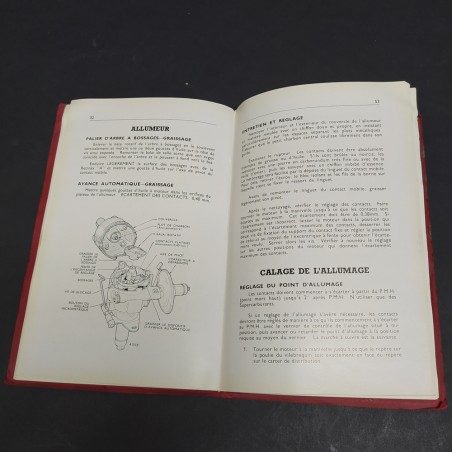 Libretto Manuel d'entretien La Nouvelle Humber Hawk in francese, 1959. Macchie
