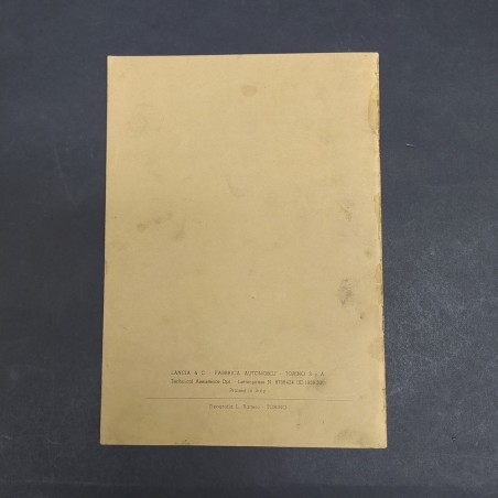 Libretto Disk Type Breakes Lancia Flaminia in inglese, 1959. Macchie d'officina