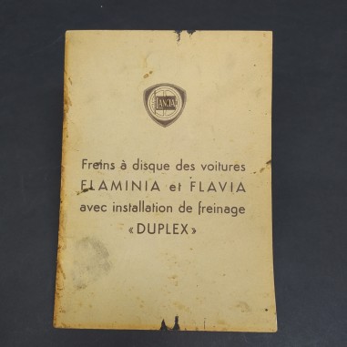 Libretto Freins a disque Duplex auto Lancia Flaminia e Flavia in francese, 1965