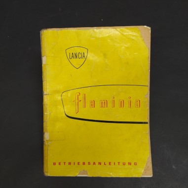 Libretto Betriebsanleitung Lancia Flaminia in tedesco, 1960. Pagine riparate