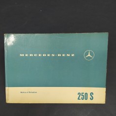 Libretto Notice d'entretien Mercedes Benz 250 S in francese, 1965. Macchie