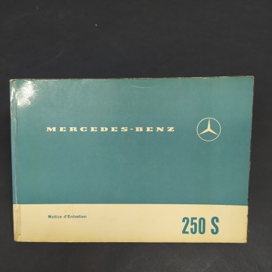 Libretto Notice d'entretien Mercedes Benz 250 S in francese, 1965. Macchie