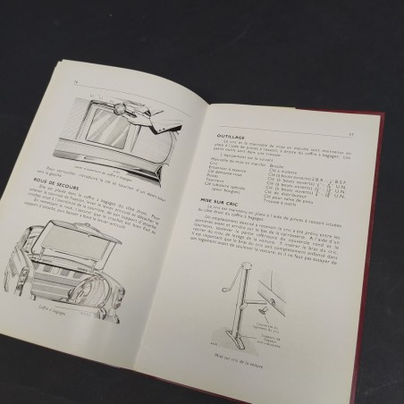 Libretto Manuel d'entretien La Nouvelle Humber Super Snipe in francese, 1959