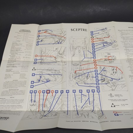 Libretto Manuel d'entretien vetture The Sceptre in francese, 1963. Fioritura